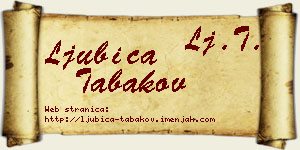 Ljubica Tabakov vizit kartica